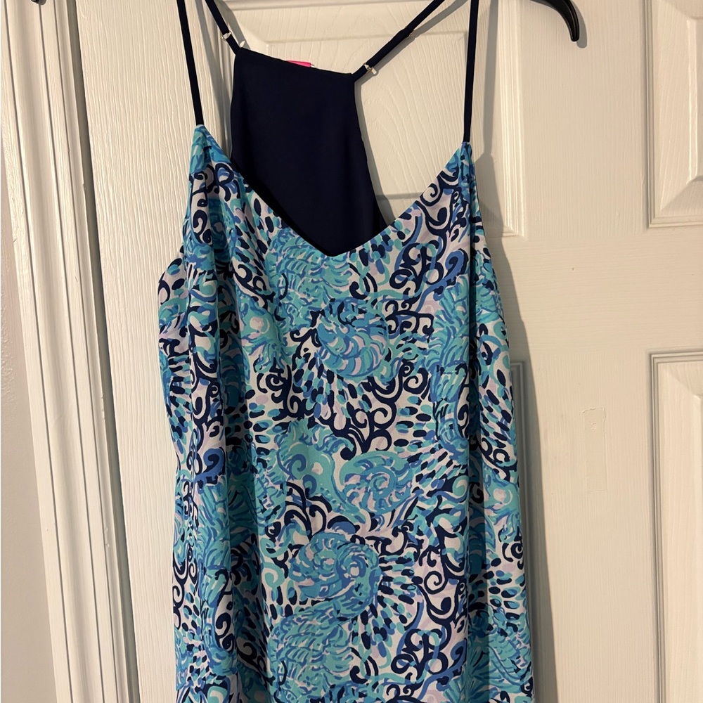 Lilly Pulitzer Blue and White Reversible Camisole
